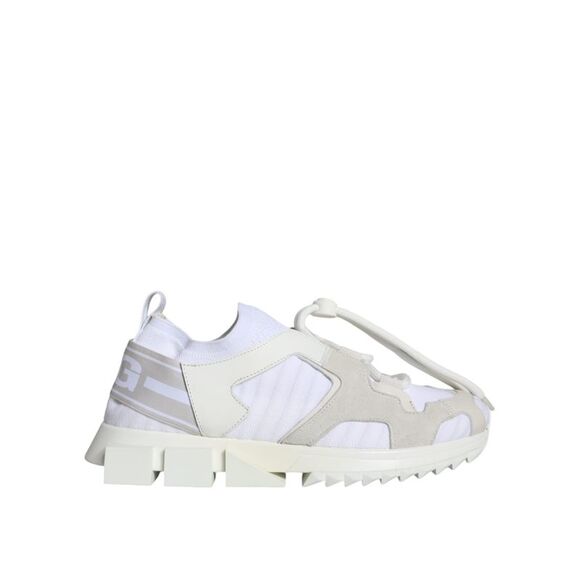 Dolce & Gabbana White Mesh Sorrento Trekking Sneakers Women's Shoes (Pre-Owned) - Picture 4 of 6
